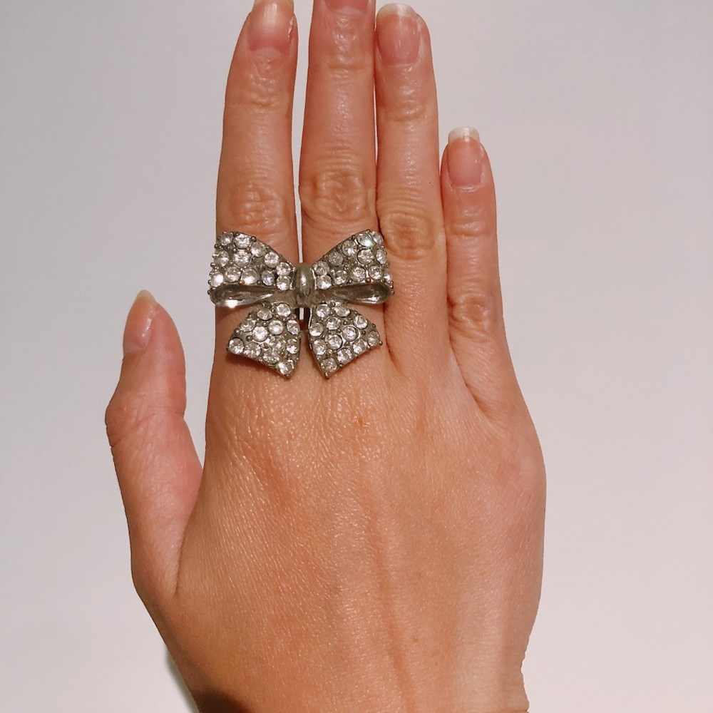 🤍Forever21 double bow ring